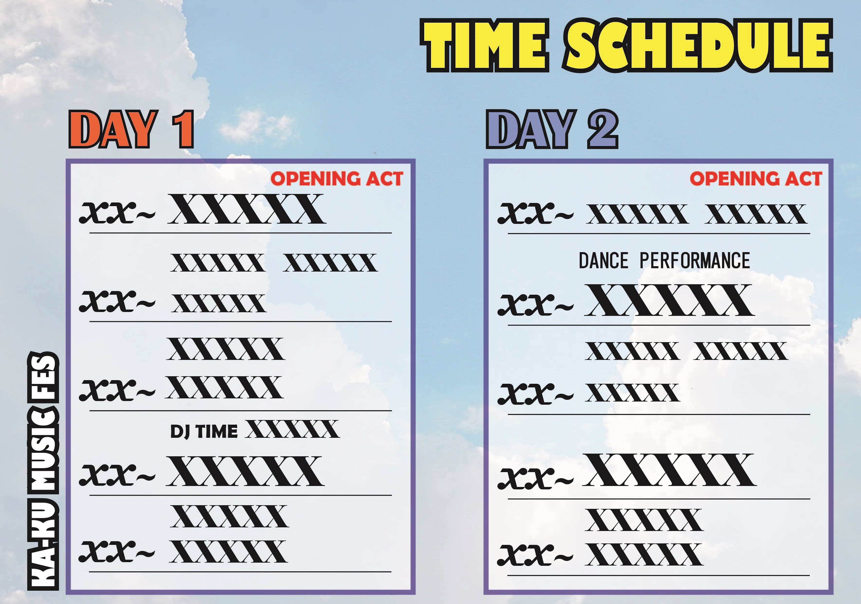 タイムテーブル